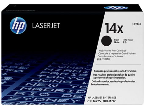 HP # 14X HP LJ Enterprise 700 M712 Series Black Print Cartridge - New
