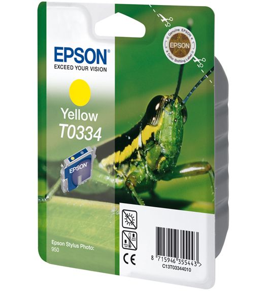 EPSON - Ink - T0334 - Yellow - GRASSHOPPER - Stylus Photo 950 / 960
