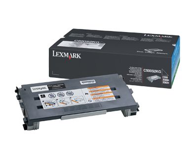 LEXMARK C500N Black Toner Cartridge - 2 500 pgs