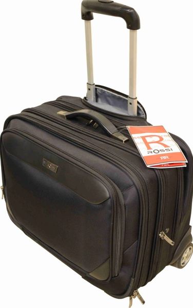 Rossi Laptop Trolley Bag - Black