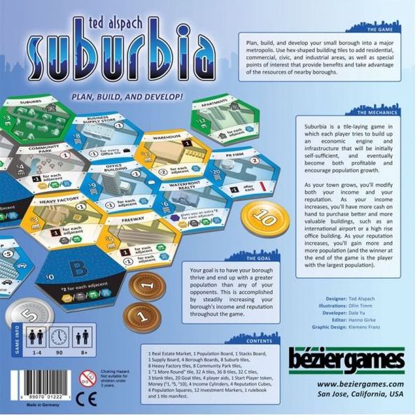 Suburbia Board Game