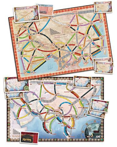 Ticket to Ride Map Collection: Volume 1 - Asia Board Game (Expansion Pack)