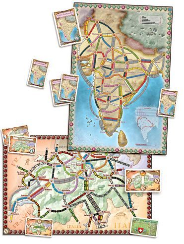 Ticket to Ride Map Collection: Volume 2 - India &amp; Switzerland Board Game