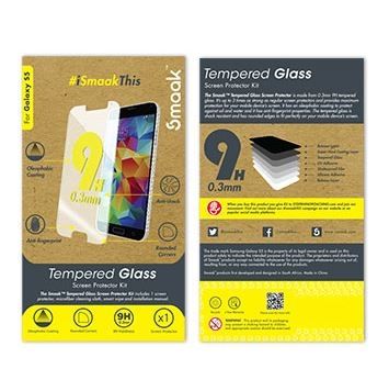 Smaak 9H Tempered Glass Screen Protector for Apple iPhone 5/5S - Single Pack