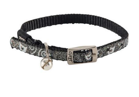 Rogz - SparkleCat 8mm Pin Buckle Cat Collar - Black
