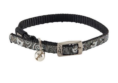 Rogz - SparkleCat 11mm Pin Buckle Cat Collar - Black