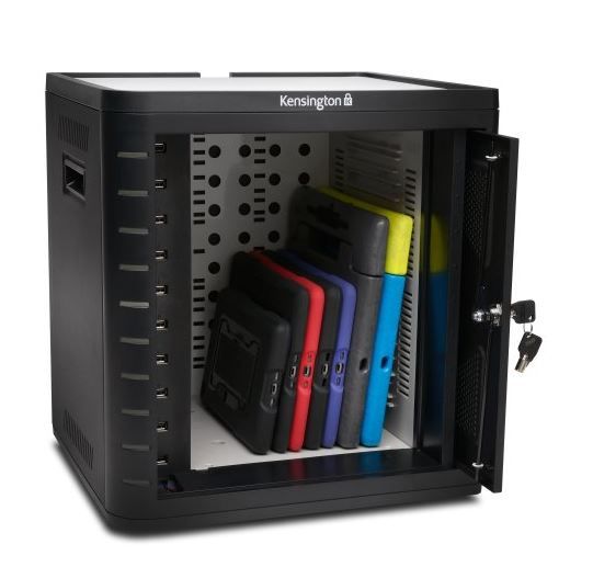Kensington Charge &amp; Sync Cabinet for Universal Tablet - Black