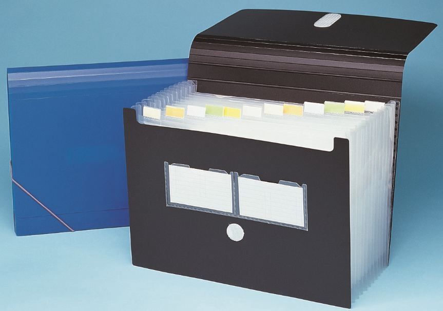 Bantex Expanding File 13 Partitions Black Shop Today. Get it