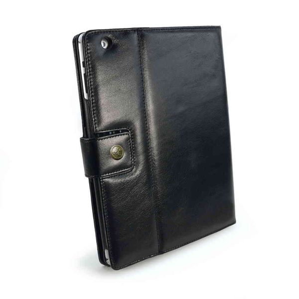 Tuff-Luv Alston Craig Vintage Genuine Leather Slim-stand Case Cover for Apple iPad Air - Black