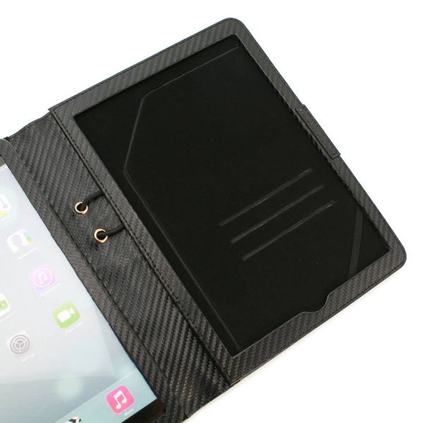 Tuff-Luv Scribe 2 Folio Faux Leather Case Cover for Apple iPad Air - Black