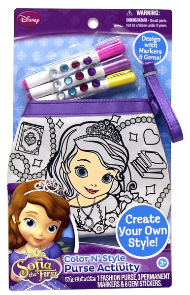 Disney Sofia The First Colour and Style Travel Purse