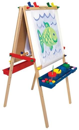 Melissa &amp; Doug - Deluxe Wooden Standing Art Easel