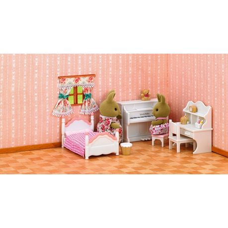 sylvanian families girl's room set