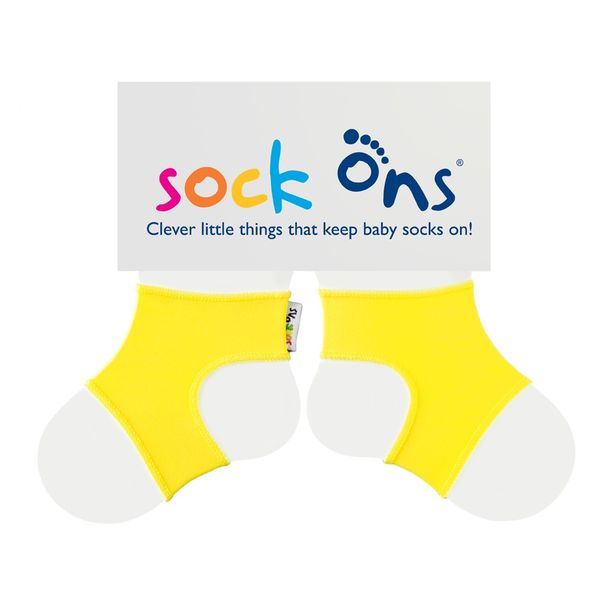 Sock Ons - Bright Yellow Baby Socks - (Size: 6 - 12 months)