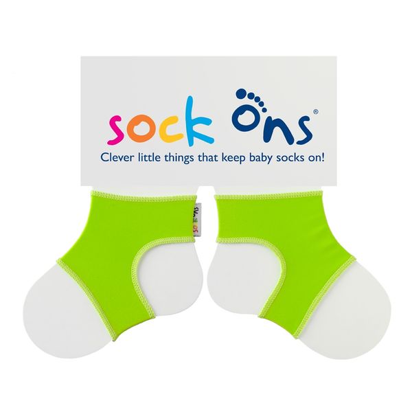 Sock Ons - Bright Green Baby Socks - (Size: 6 - 12 months)