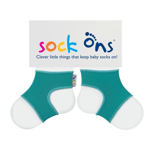 Sock Ons - Bright Turqouise Baby Socks - (Size: 6 - 12 months)