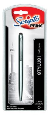 Scripto Prime Rubber Tip Stylus Touch Ballpoint Pen