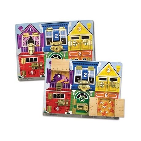 melissa and doug wooden latches board