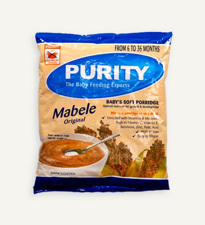 Mabele 350g Purity Mabele Soft Porridge Purity Months PURITY From