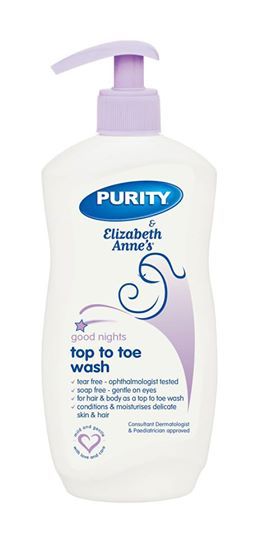Elizabeth Anne's Purity Good Night Top To Toe Wash 500ml