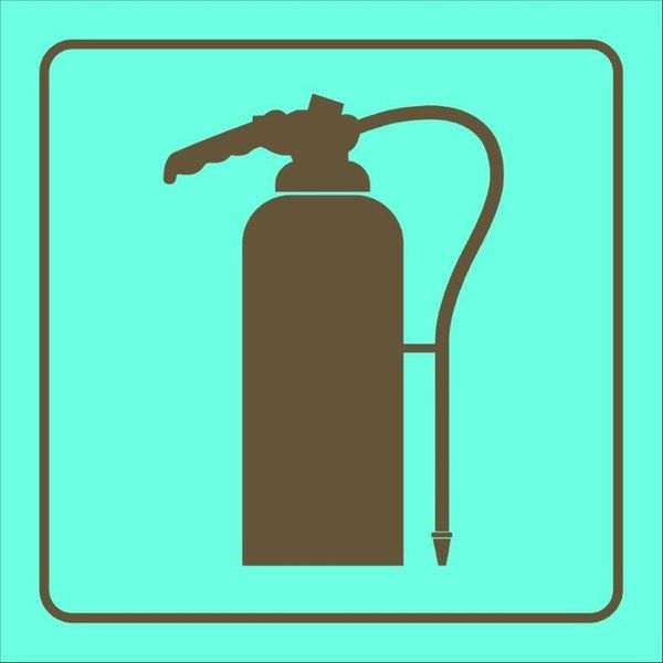 Tower Photoluminescent Sign - Fire Extinguisher