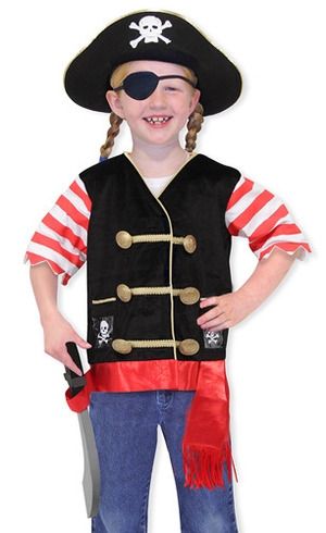 Melissa &amp; Doug Pirate Role Play Costume Set