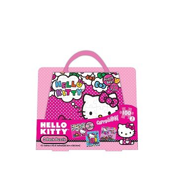 Hello Kitty Puzzles In Bag - 3 Pack