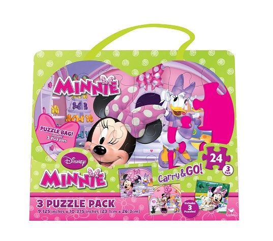 Minnie Puzzles In Bag - 3 Pack