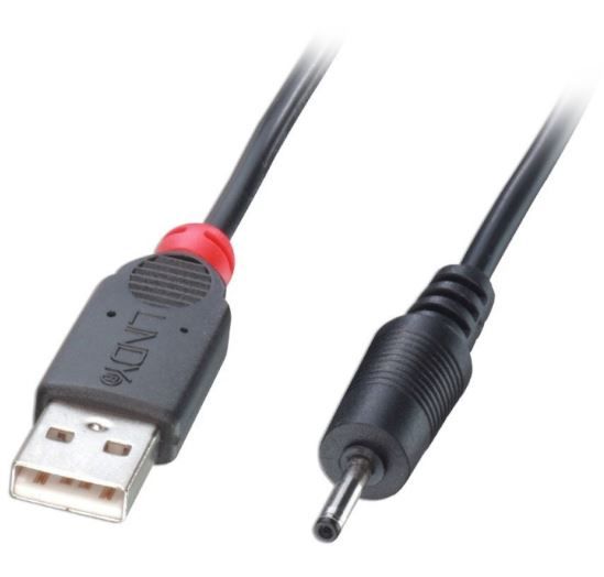 Lindy 1.5m USB to 2.5-0.7mm DC Adapter