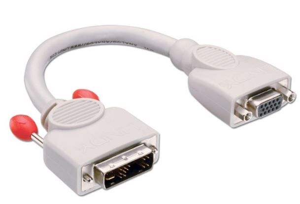 Lindy DVI Male to VGA15 Female Adapter Cable - 0.2m