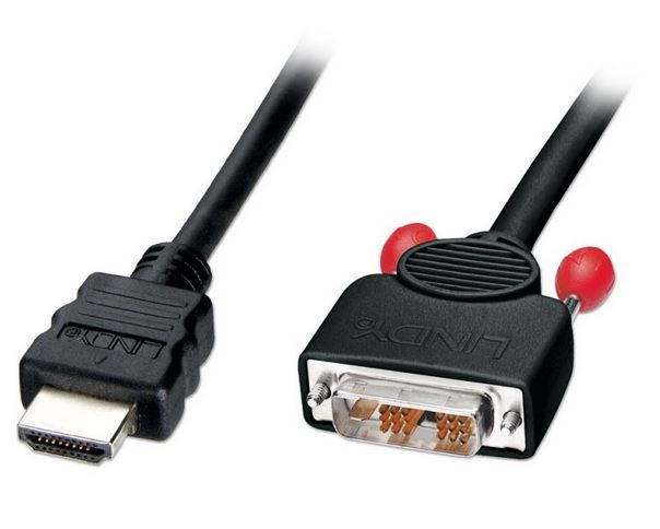 Lindy DVI Male To HDMI Male Cable - 2m