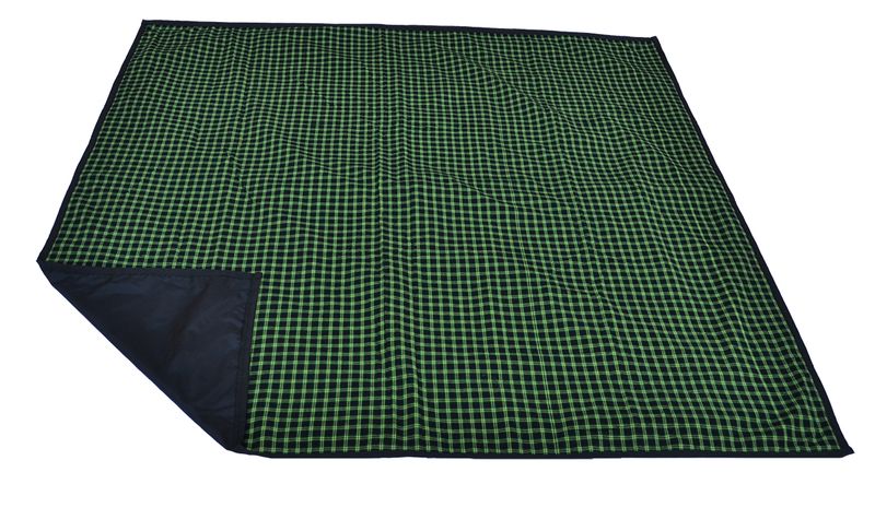 Dial-a-Picnic - Blanket With Carry Bag - Green &amp; Black
