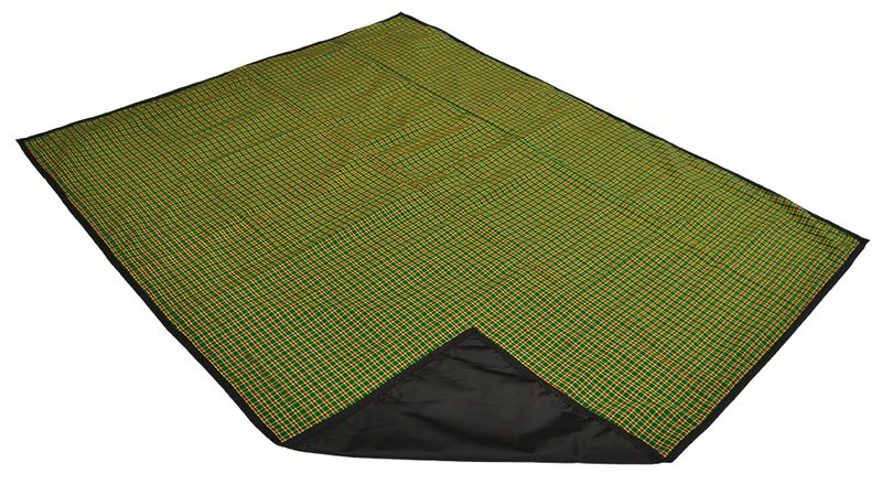 Dial-a-Picnic - Blanket With Carry Handle - Green, Yellow &amp; Red