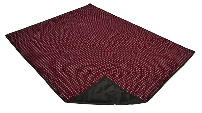 Dial-a-Picnic - Blanket With Carry Handle - Maroon &amp; White