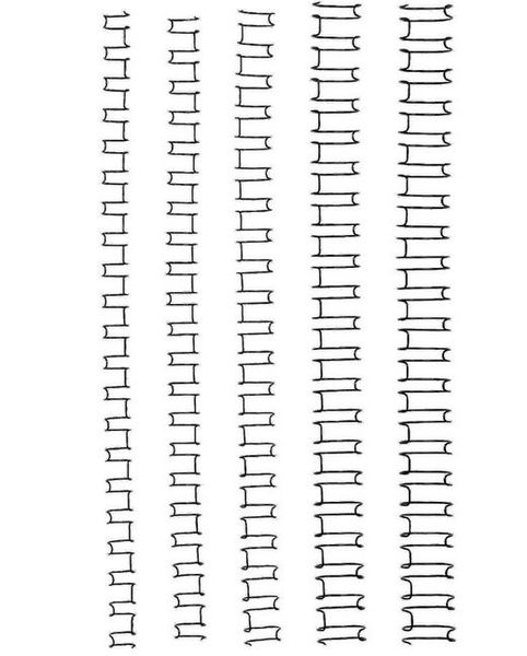 GBC 8mm 21 Loop Wire Elements - Silver (100 Pack)