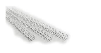 GBC 12.5mm 21 Loop Wire Elements - Silver (100 Pack)