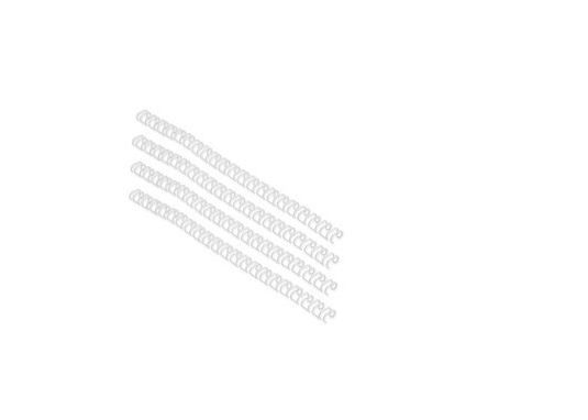 GBC 14mm 34 Loop (No 9 Wire) Wire Elements - White (100 Pack)