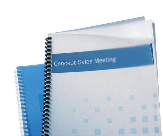 GBC PVC A4 Binding Covers - Clear 300micron (100 Pack)