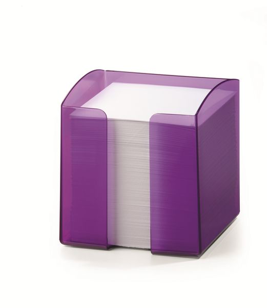 Durable Paper Note Box - Translucent Purple