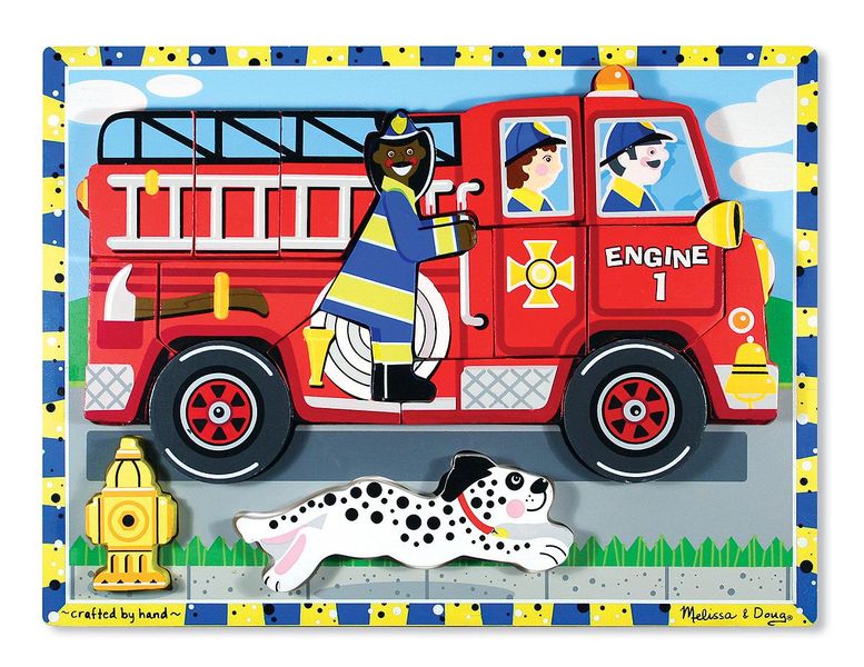 Melissa &amp; Doug Fire Truck Chunky Puzzle