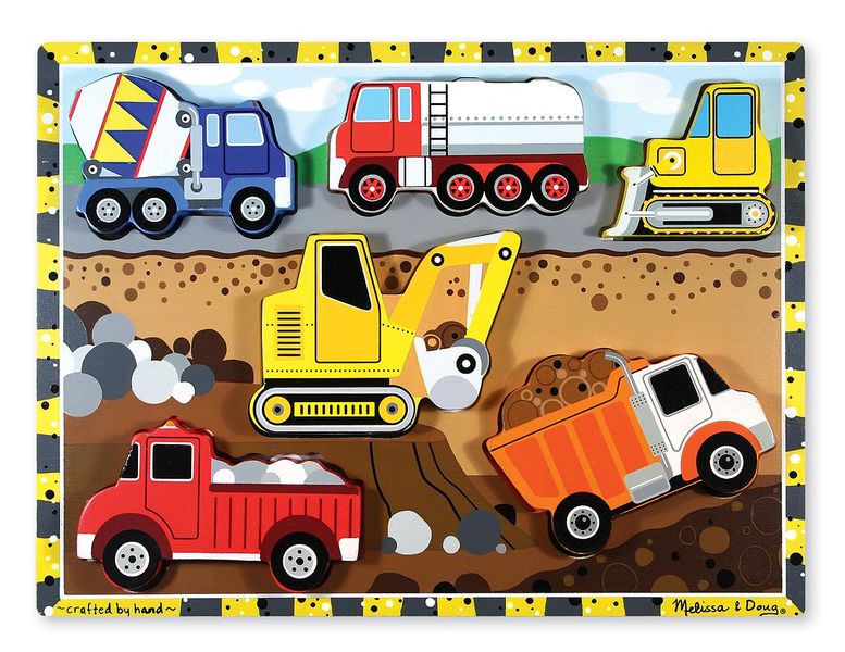 Melissa &amp; Doug Construction Chunky Puzzle