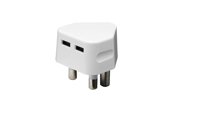 Whizzy Double 2.1AMp 3pin USB Wall Charger