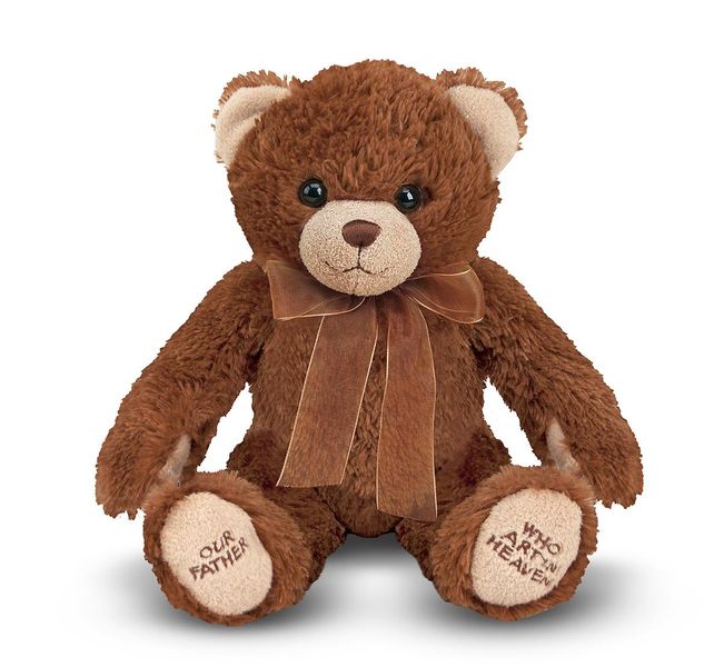 Melissa &amp; Doug Lord's Prayer Bear - press hands to hear the prayer