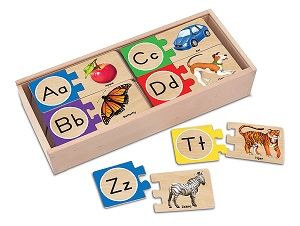 Melissa &amp; Doug Self-Correcting Letter Puzzles