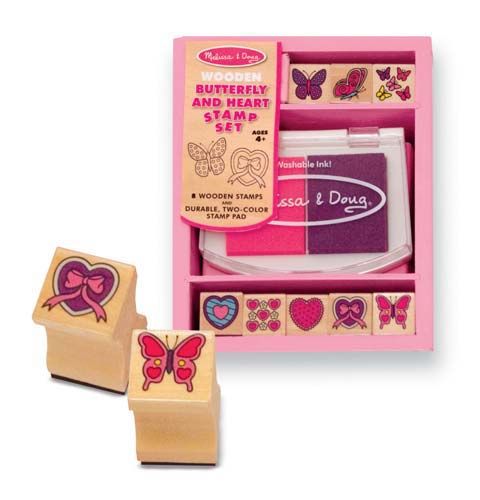 Melissa &amp; Doug Butterfly and Hearts Stamp Set