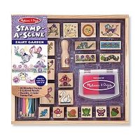 melissa and doug stamp a scene fairy garden