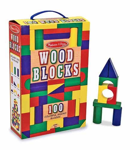 Melissa &amp; Doug 100 Wood Block Set
