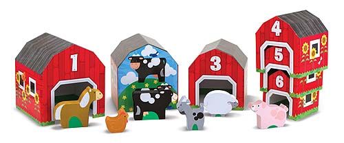 Melissa &amp; Doug Nesting &amp; Sorting Barns &amp; Animals