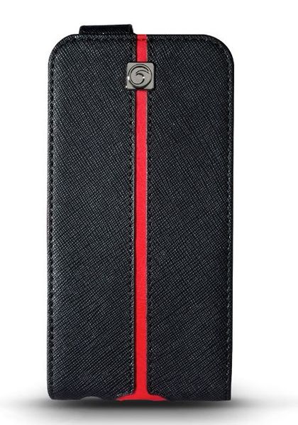 Marblue Racer Flip Wallet Cover for iPhone 6/6S Plus - Black &amp; Red