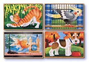 Melissa &amp; Doug Pets Puzzles in a Box
